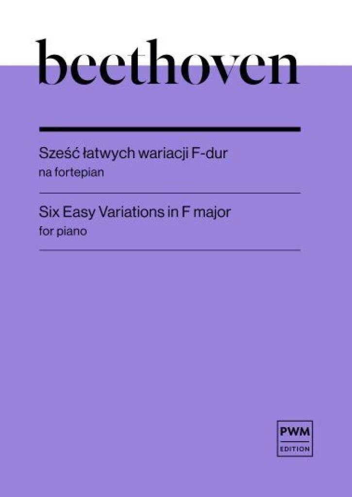 Easy Variations In F Major